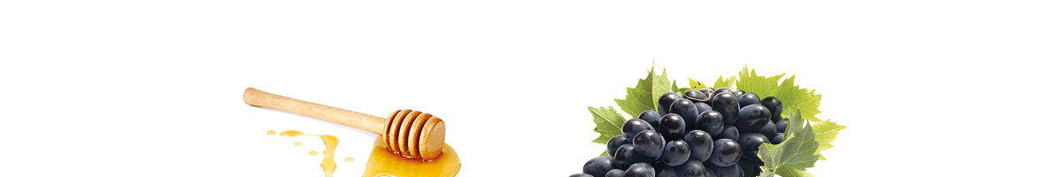 Grapes and honey decorative image