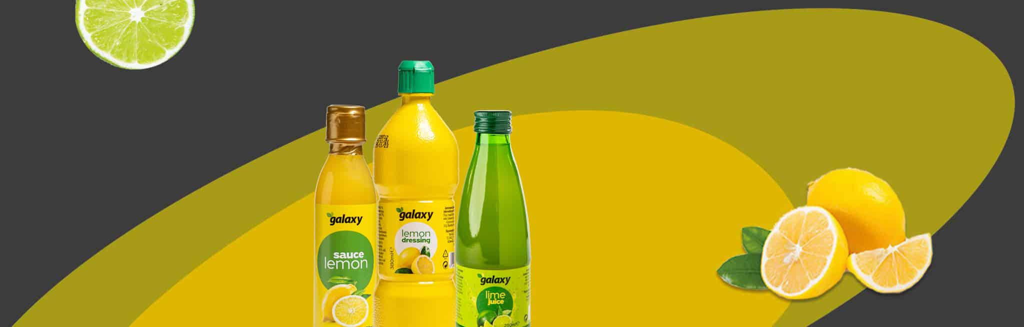 Galaxy lemon products and decorative lemons